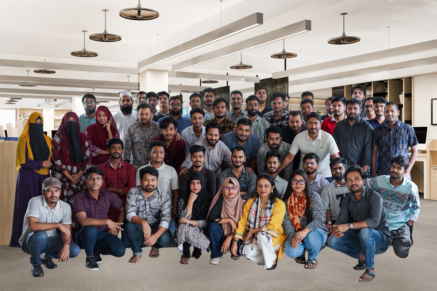 The bZm Graphics team gathered together